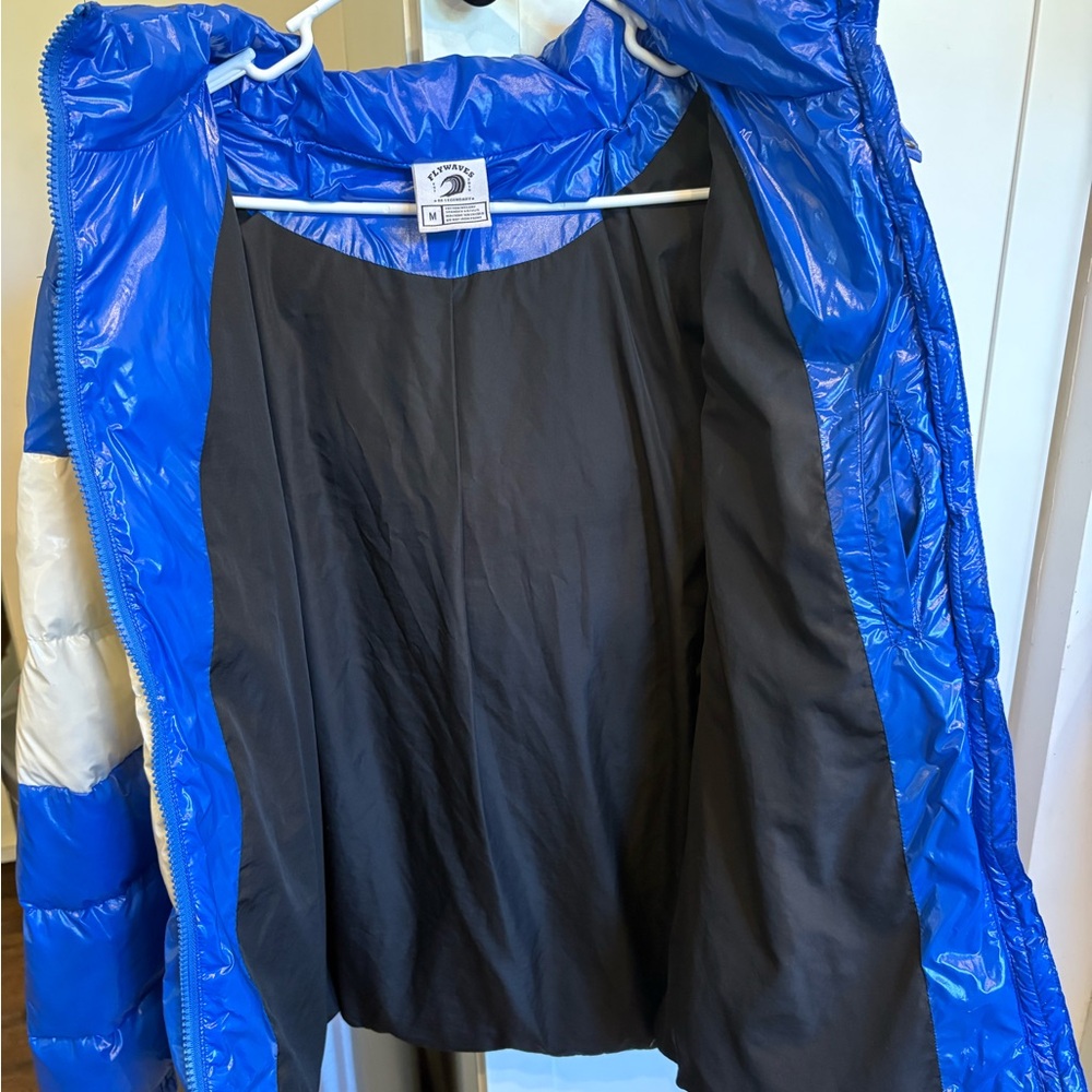 Flywaves Blue Puffer Jacket - Picture 9 of 10